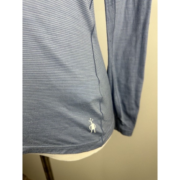 Smartwool Blue Raglan Long Sleeve Tee Fitted - Picture 14 of 15